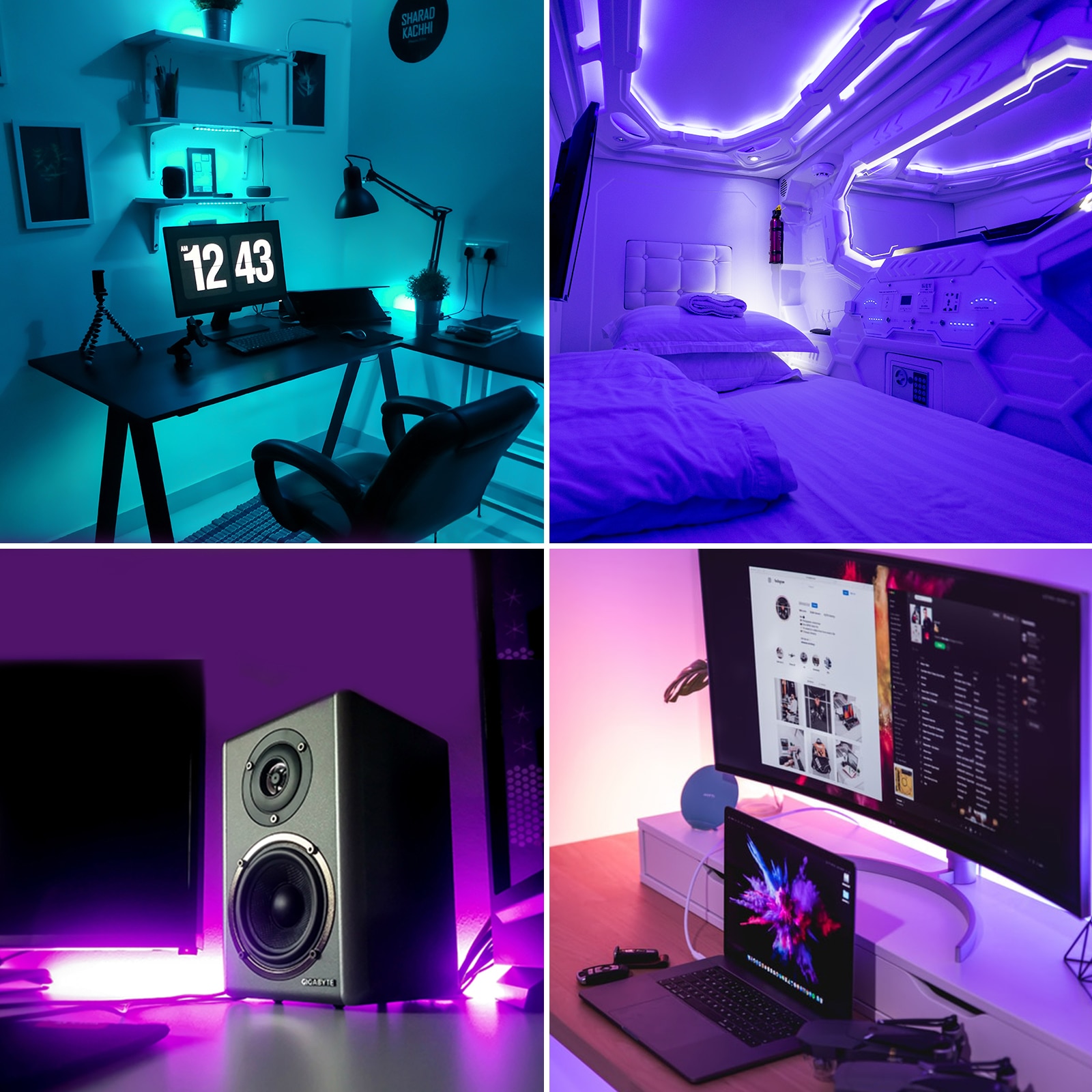 GLEDOPTO ZigBee 3.0 Smart LED Controller PRO RGBW RGB+CCT Dimmer Controller Voice Control work Alexa Google Home SmartThing H*UE