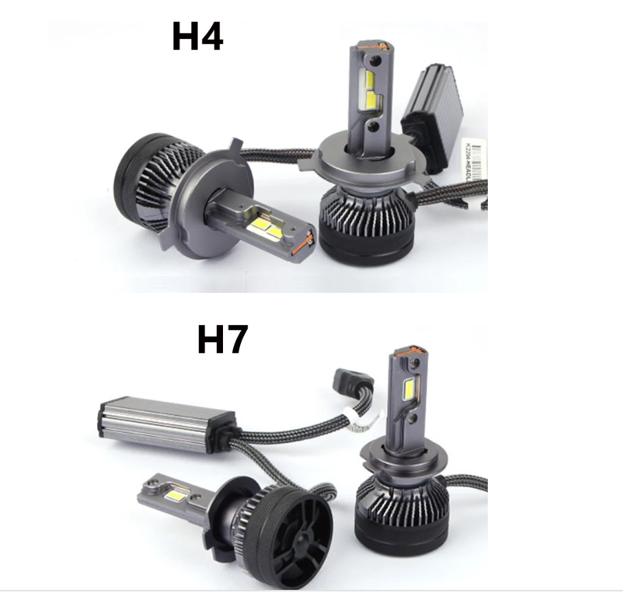 TCYATOTCYATO H7 LED 500000LM 600W Bulb Headlight 6000K Double Copper Tube Fog Light K5C F5C H4 H7 H8 H11 H1 9005 12V 24V Truck L
