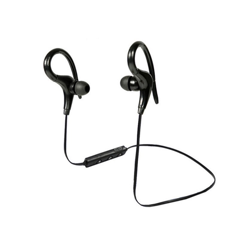 Bluetooth 4,1 Kopfhörer Mini-freisprecheinrichtung Stereo Bluetooth Headset Mit Mic Haken Ohrhörer Für Xiaomi Huawei Sport Drahtlose Kopfhörer: Schwarz