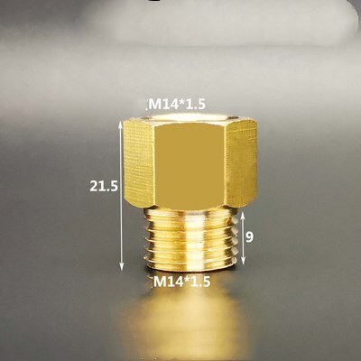 M10x1 M14x1.5 M16x1.5 M18x1.5 M20x1.5 1/8 &#39;&#39;1/4&#39;&#39; 3/8 &#39;&#39;1/2&#39;&#39; Schroefdraad Pneumatische Manometer Conversie Adapter Pijp fittings: MM14x1.5-FM14x1.5