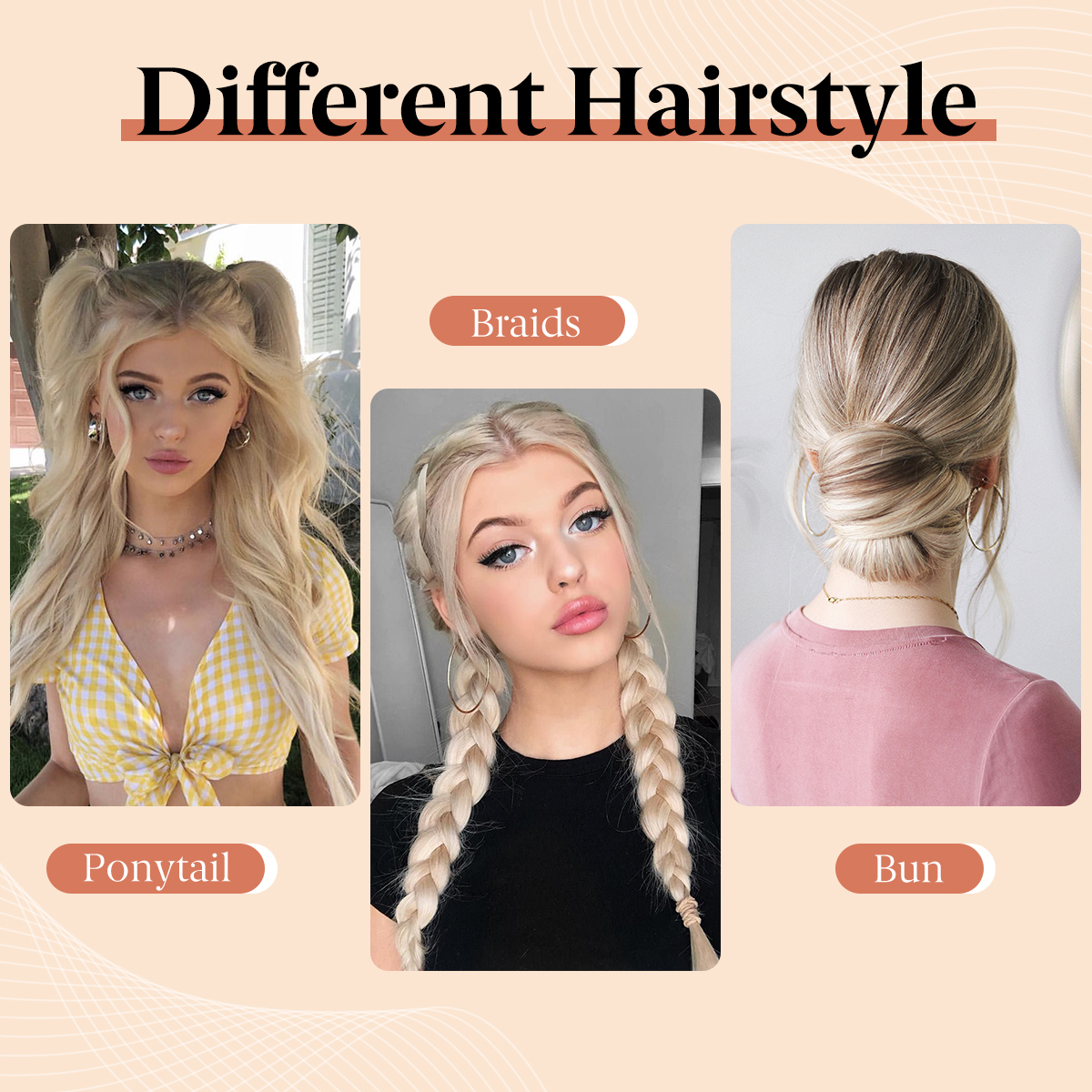 Cheveux synthétiques Chignon Chignon postiches auto-enroulement boule cheveux Bun femme bricolage Chignon cheveux Bun paquet pour augmenter les cheveux désordre Dount