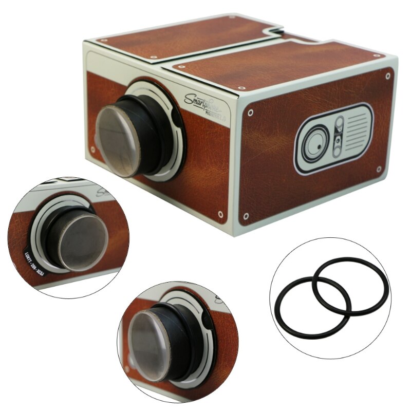 Portable Cardboard Smartphone Projector 2.0 DIY Mobile Phone Cinema Theater