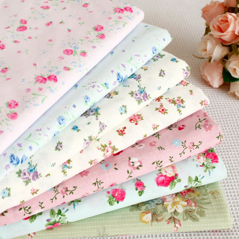 100cm * 160 cm/teil, alle baumwolle Köper stoff, kleine garten blume kleidung, bettwäsche, kissen stoff, DIY kleine handgemachte Material