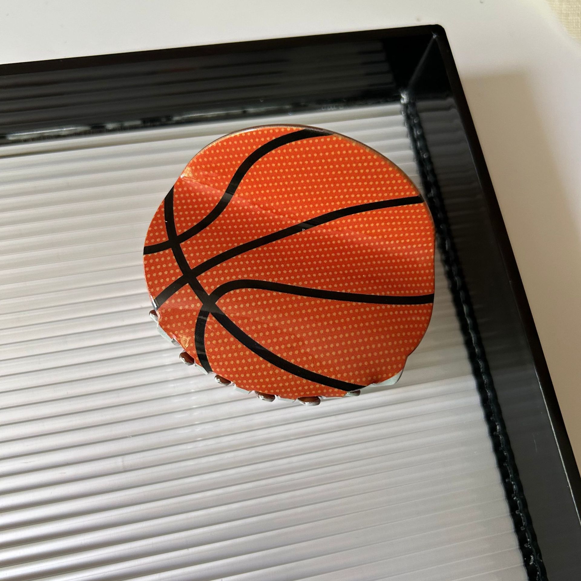 Deportes atléticos fútbol americano baloncesto béisbol pinzas en forma de garra mujeres niñas pelotas de fútbol accesorios para el cabello 2023: Oro