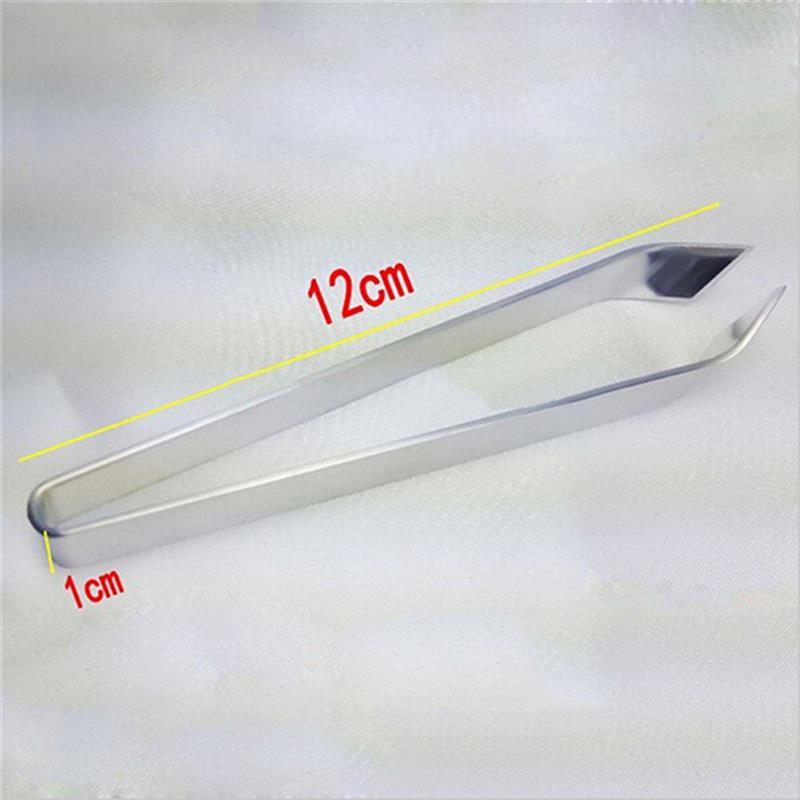 1 PC Stainless Steel Fish Bone Tweezers Pincer Clip Puller Hair Remover Tongs Fish Bone Plucking Clamp Kitchen Gadgets Tools
