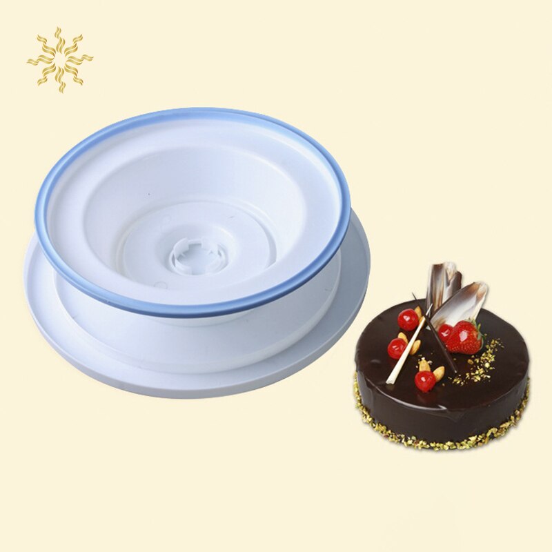 1pc DIY Cake Rack Baking Tool Plastic Cake Mounting Table Portable Stable Cake Tray DIY Mounting Rotating Stand Cake Tools
