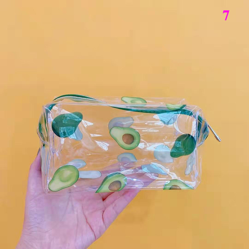 Waterproof Transparent Cosmetic Cute Bags Storage Pouch Makeup Organizer Clear Case Toiletry Bag PVC Zipper Travel Toiletry: 7