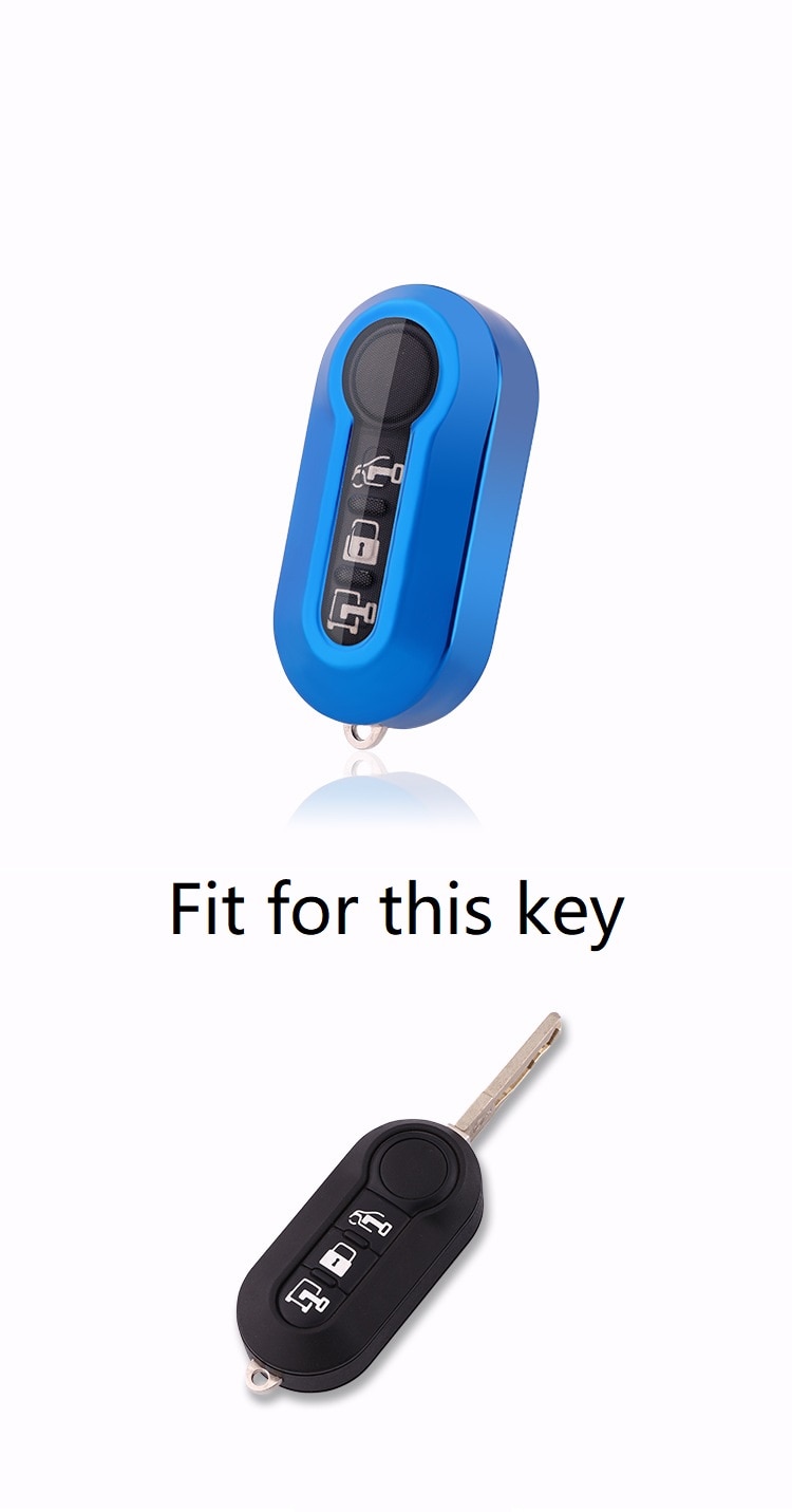 Tpu key case nøgle cover til fiat 500 panda punto bravo key shell protect tilbehør