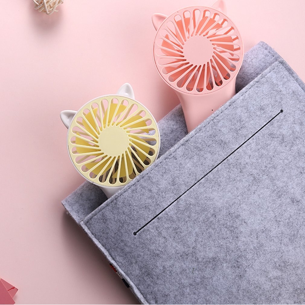 Summer Cooler Mini Handheld Fan USB Charging Personal Desk Fans Rechargeable Portable Office Outdoor Travel Energy Source
