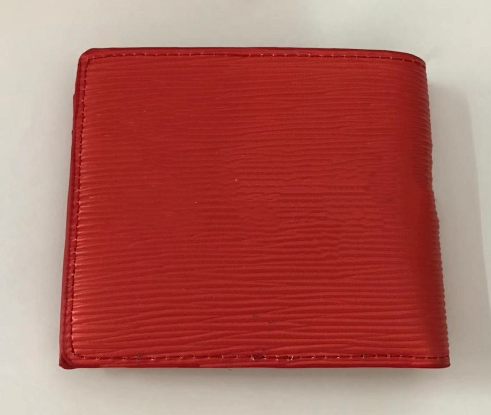119 # hommes portefeuilles concepteur portefeuille en cuir PU rouge portefeuille femmes concepteur carte portefeuilles sac de poche style européen sacs à main