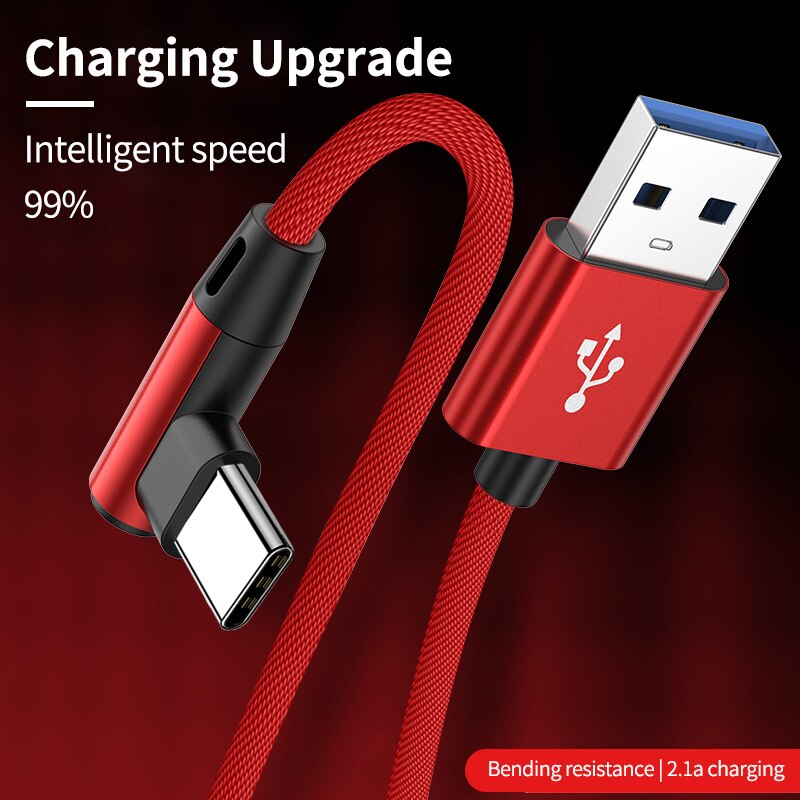 Olaf – câble USB type-c 3A pour recharge rapide et transfert de données, cordon de chargeur USB-C pour téléphone Samsung S10 S9 Redmi note 8 pro USB-C