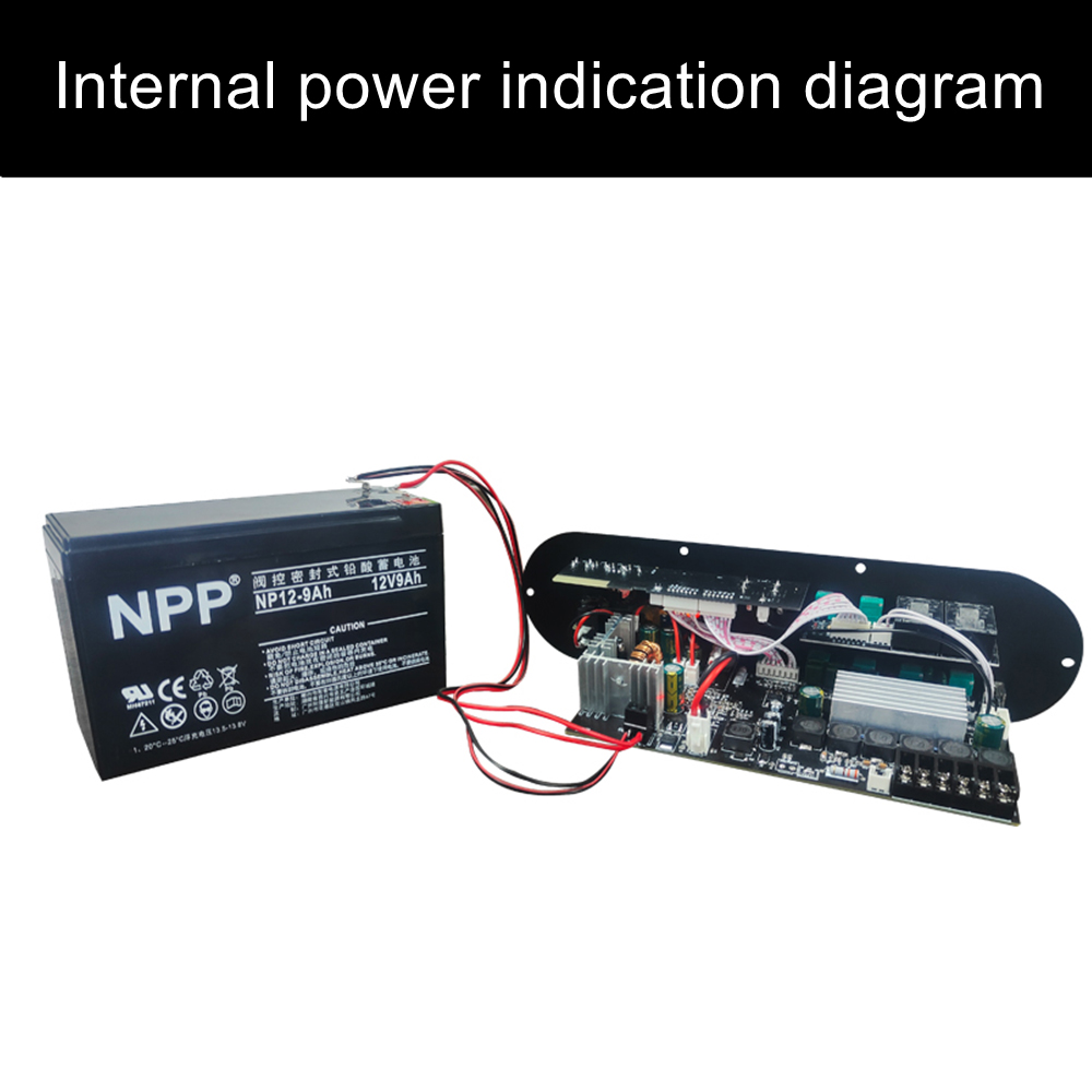 WOOPKER D1000 Bluetooth Amplifier Board 50W+50W+100W 2.1 Channel BT5.0 Rechargeable Subwoofer Amplifier for Car Home Karaoke
