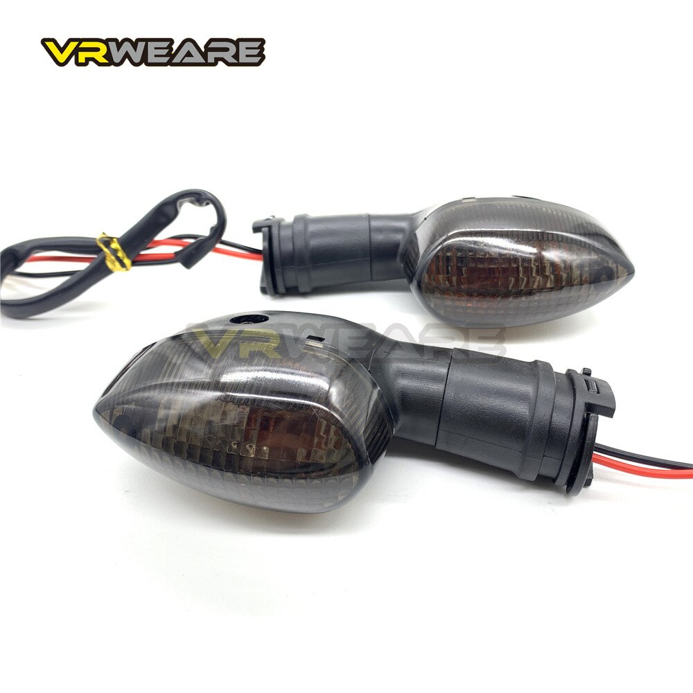 Clignotant de moto pour YAMAHA YZF R1 R6 R125 R25 R3 FZ-6N XJ6, clignotant avant et arrière Blub: Smoke