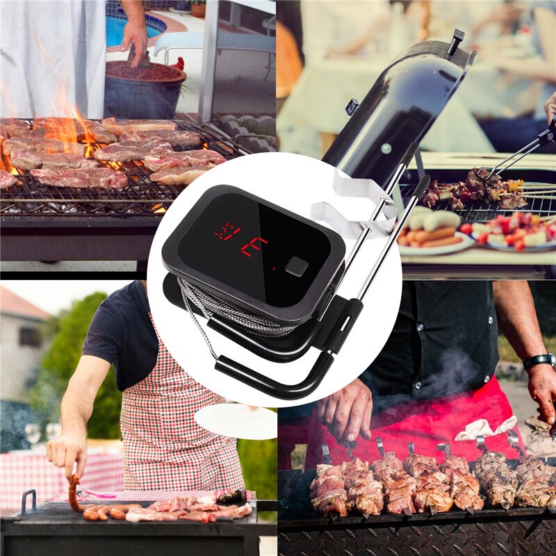 Inkbird-thermomètre pour barbecue sans fil Bluetooth, IBT-2X, cuisine, avec Double sonde et minuterie pour four, grille de viande, contrôle d'application gratuit