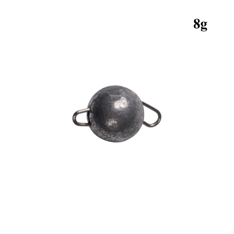5pcs/Lot Lead Weight With Swivle Cheburashka Sinker Lead Sinker Jig Head Lead Weights 4g 6g 8g 10g 12g 14g 15g 18g Lure: 8g