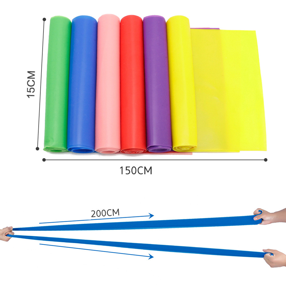 Unisexe Fitness Yoga intérieur Tension bande Fitness exercice Pilates étirement ruban ceinture tirer élastique sangle fournitures