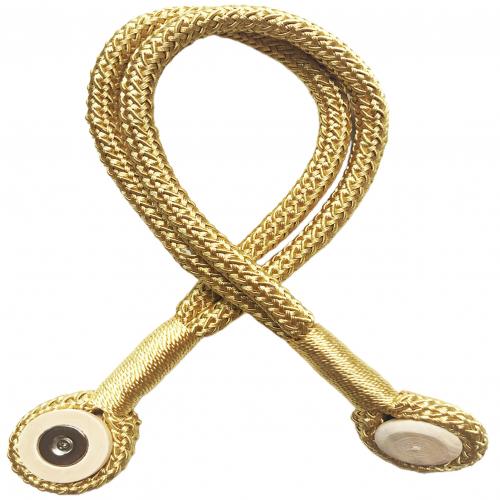 Trwała podwójna lina magnetyczna drewniana klamra klamra magnetyczna oprawa z kurtyną klamra lina taśma robić marszczenia zasłna pasek ozdoba domu: złoty