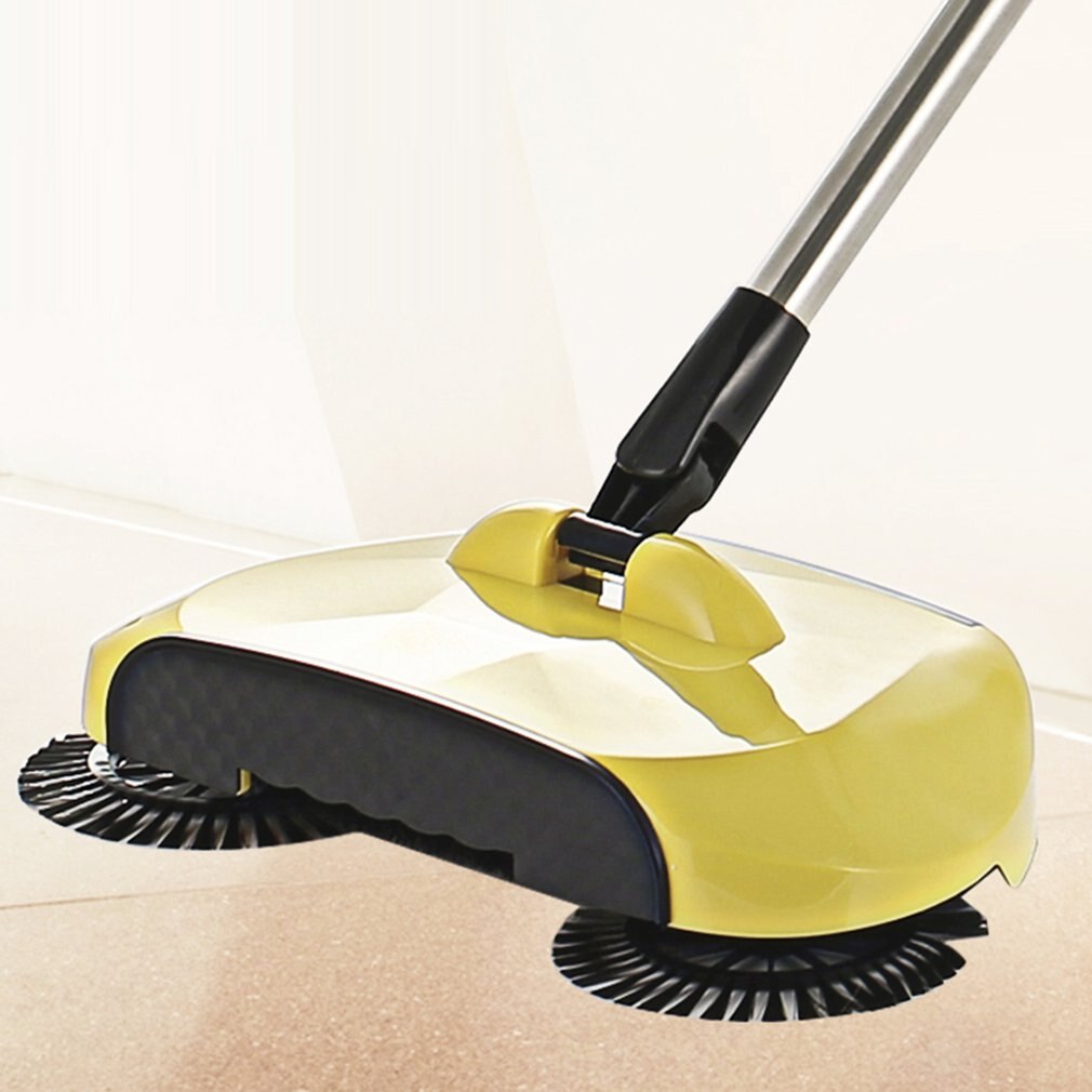 360 Graden Manual Rotary Vegen Mop Multifunctionele Mechanische Veegmachine Hand Push Schoonmaken Bezem Stofafscheider