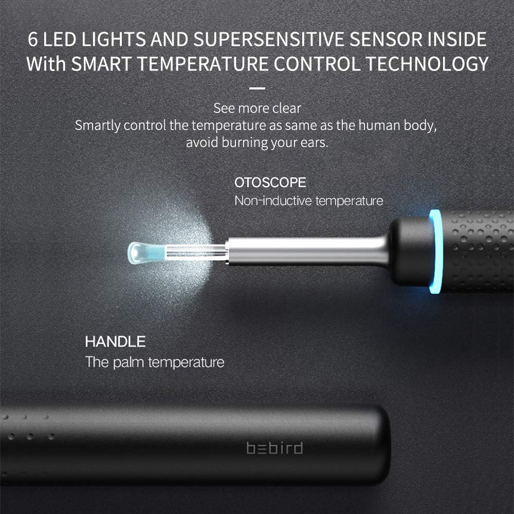 Originele Bebird M9 Pro Smart Visuele Earstick Otoscoop 300W Pixel Endoscoop Mini Camera Oor Wax Verwijderen Met Magnetische Lading base