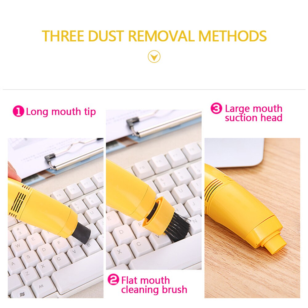 Keyboard Cleaner Mini USB Computer Vacuum Cleaner PC Laptop Cleaner Brush Remove Dust Cleaning Brush Household Cleaning Tool