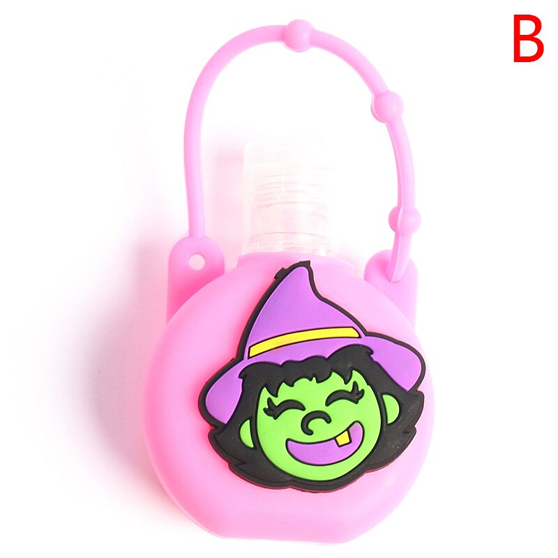 1PC 30ml Halloween Silikon Mini Hand Sanitizer Hand Gel Halfter Tragbare Sicher Gel Halfter Reise Shampoo Seife Spender flasche: B1