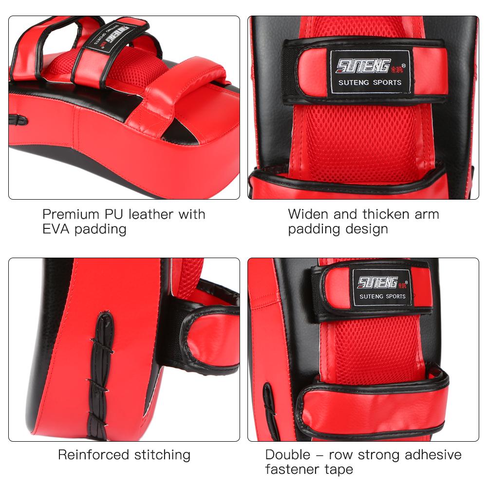 Boxing Glove Kick Boxing Muay Thai Punching Pad Curved Strike Shield Boxing Outdoor Sports Mitten Boxing Practice Equipment