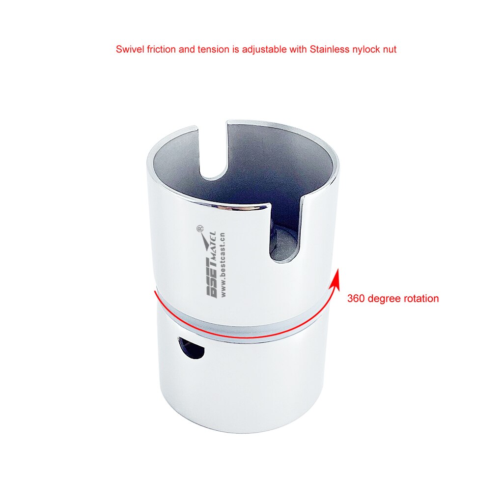 Marine Grade 316 Stainless Steel -In Swivel Gunnel Rod Holder Insert Rod Holder Adapter Fishing Rod Support Accessories