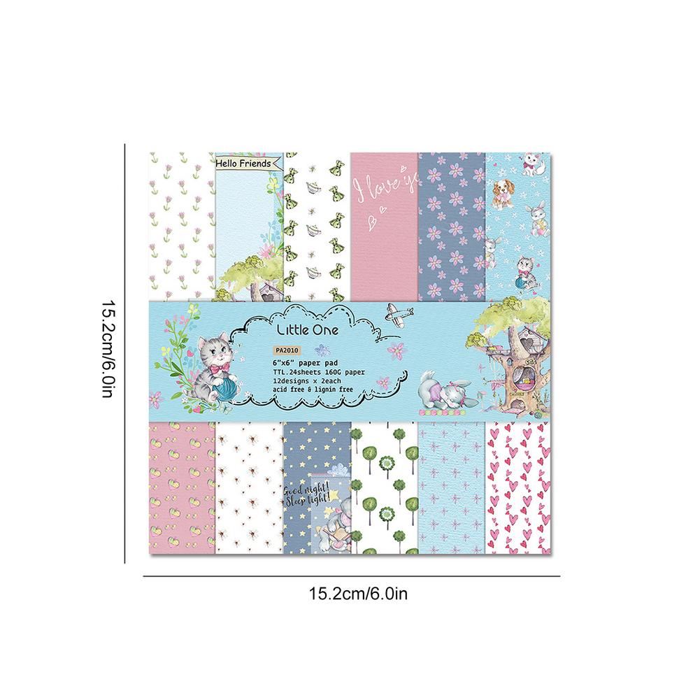 24pcs 12 Inch DIY Scrapbook Photo Album Black Scrapbook Paper Handmade Card Background Paper Variety Patterns