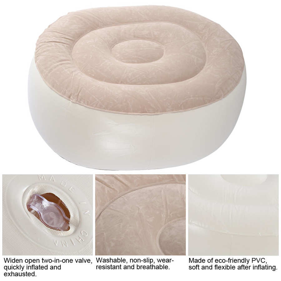 Inflatable chair air chair round shape washable bedrooms for living room car backyard