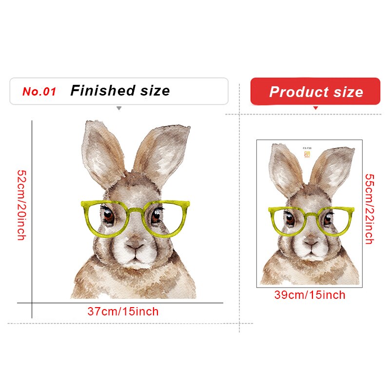 Cute Unicorn Rabbit Wall Stickers Kids room Nursery Wall Decor Sticker Pretty Girls Flying Elephant Cartoon Decals Home Decor: No.01