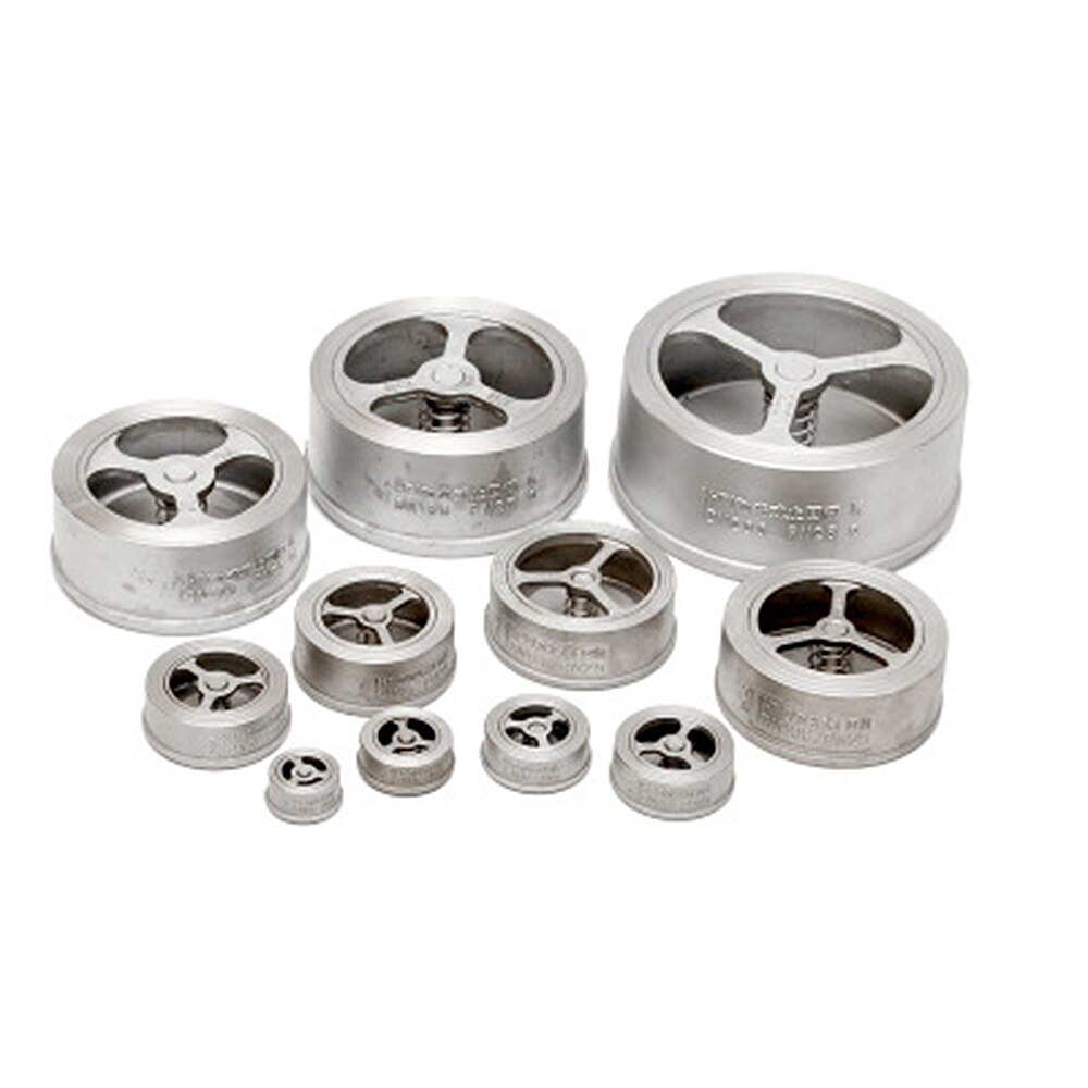 1/2" 3/4" 1" 2" Stainless Steel 304 Unidirectional Wafer Check Valve H71W-16P DN15/DN20/DN25/DN32/DN40/DN50 Lift Type