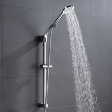 Wandmontierte Duschgleitstange für Badezimmer, verstellbare Gleitstange für Höhle gesamten Familiengebrauch, Regen-Spa-Dusche, Schiebestangen-einstellen, Chrom