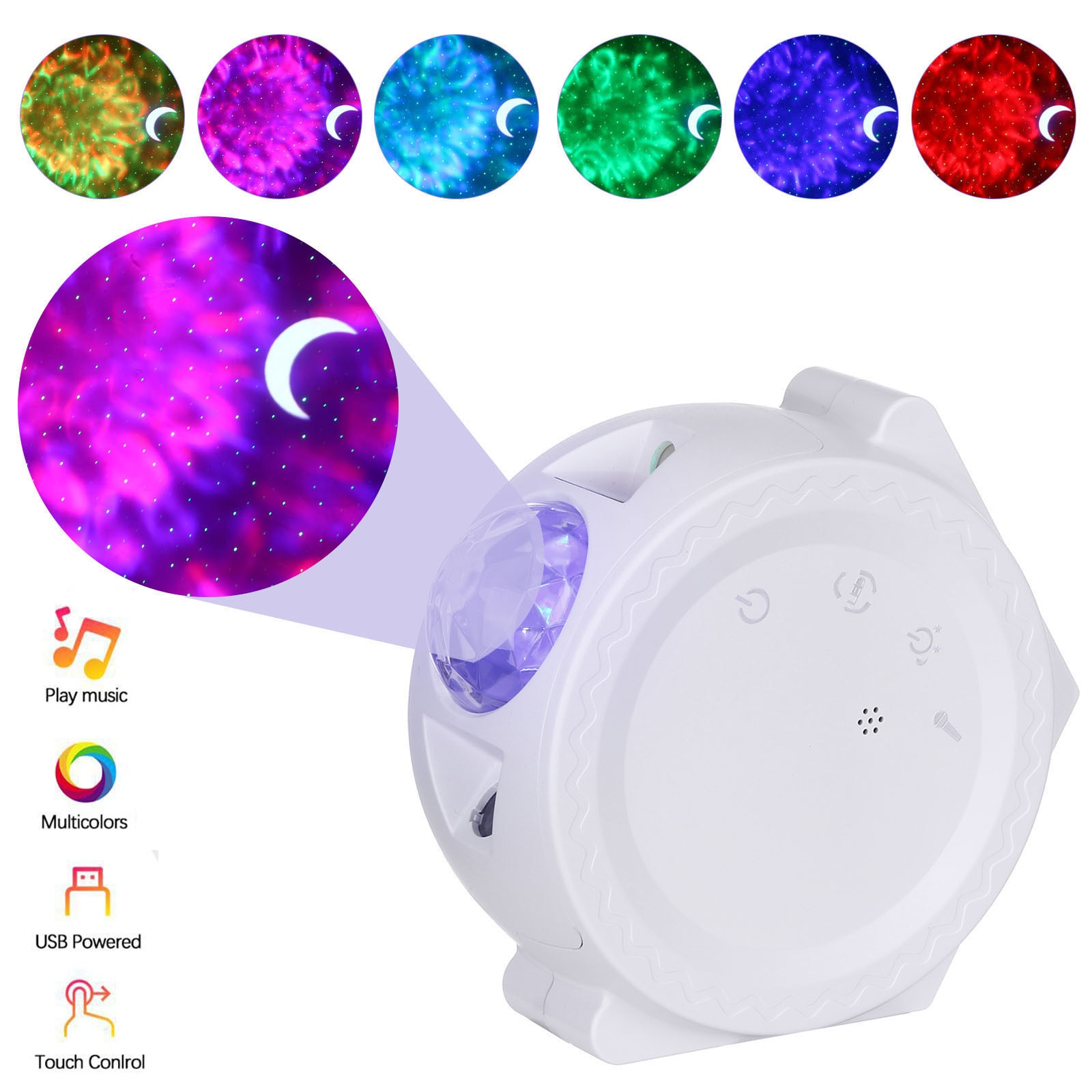 Mini Projector Led Lightful Night Sky Usb Projector Beamer Home Media Player Lamp Galaxy Star Light Decor Romantic Kids