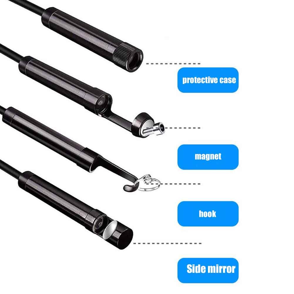 Maintenance Portable Visual Inspection Camera 3.5m 6LED Measurement WiFi Borescope Waterproof 1080P HD Endoscope For IOS