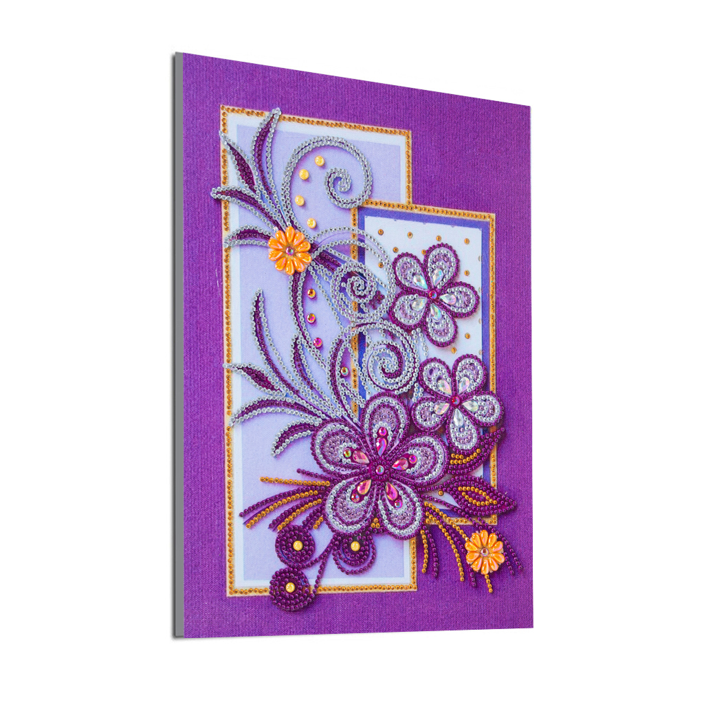 5d diamant maleri blomst serie sæt gør-det-selv papir quilling maleri billede specialformet bor diamant maleri indretning kunst håndværk: 07