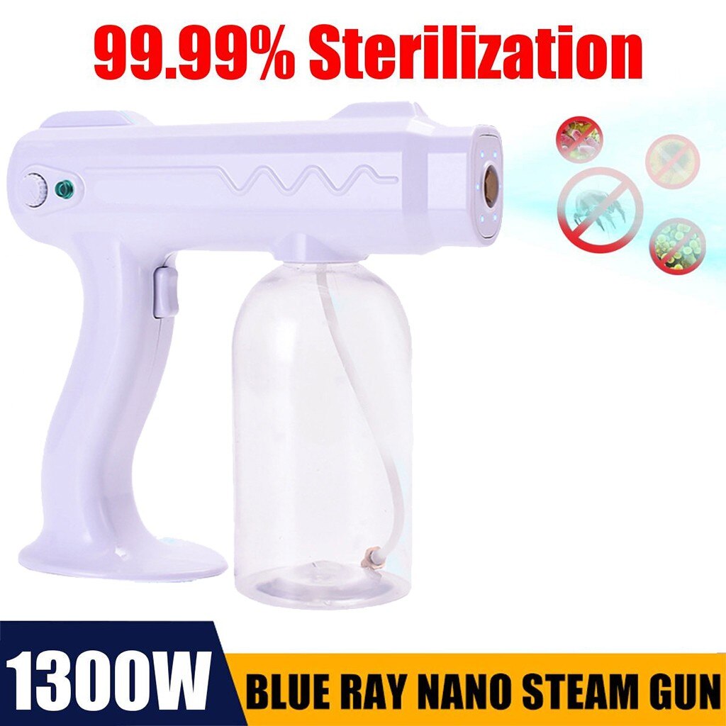 800ml Blue Light Nano Steam Atomizing Fogger Disinfection Sprayer With Battery Atomizing Fogger Machine Steam Spray Guns