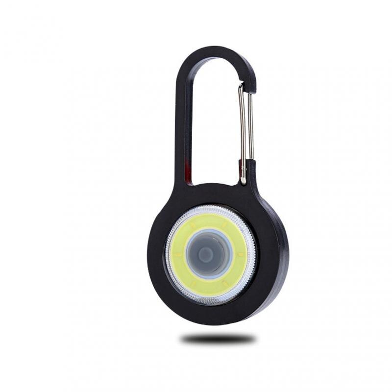 Portable LED Flashlight Carabiner Keychain Light Torch Lamps 3 Modes Emergency Camping Tent Lamp Pocket Backpack Light