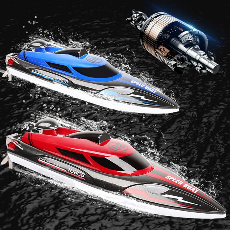 2.4G Premium HJ808 Rc Boot 25 Km/h Hoge Snelheid Afstandsbediening Racing Water Snelheid Boot Kinderen Model speelgoed