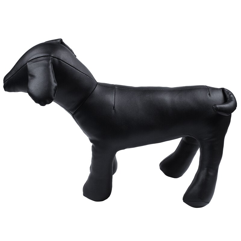 Maniquís de perro de cuero, posición de pie, modelos de perro, juguetes, tienda de animales, exhibición, maniquí: Rojo
