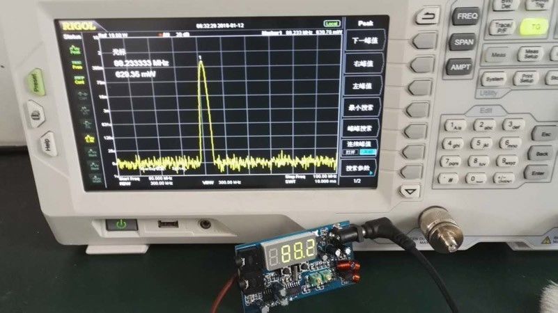 DC 12V FM Transmitter PLL Stereo 0.5W FM Radio broadcast Station receiver Digital LED display frequency diy kits