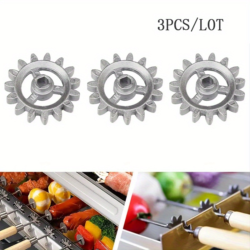 Accessoires de grille de barbecue rotatif automatique, S, engrenage de cadre: Grey