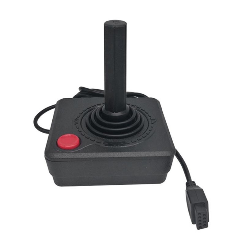 Ruitroliker retro classic joystick controller gamepad för atari 2600 konsolsystem svart