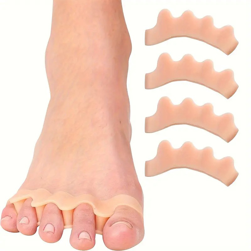 2 Stück Zehenspreizer für Damen, langlebige Zehenspreizer für Pedikübetreffend, Schuhe, Plantarfasziitis, Zehenglätter, dehnbar, passend zu