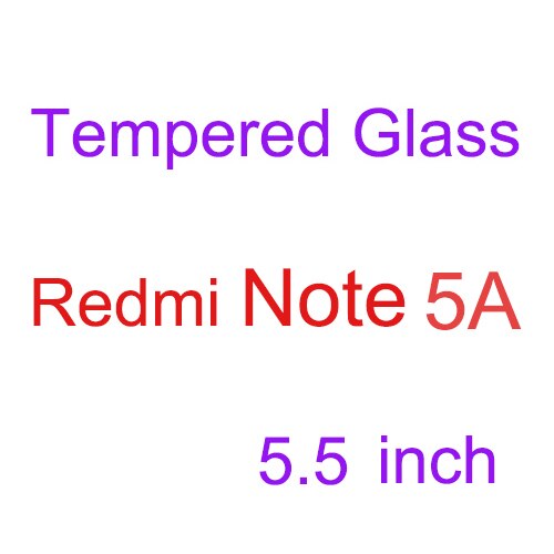 2PCS Tempered Glass For Xiaomi Mi6 Mi5 Mi5C Mi5S Mi 6 5 5C 5X 5S A1 4i Plus Case For Xiaomi Redmi 4 4A 4X Pro Note 4X 4 5A Cover: RedMi Note5A