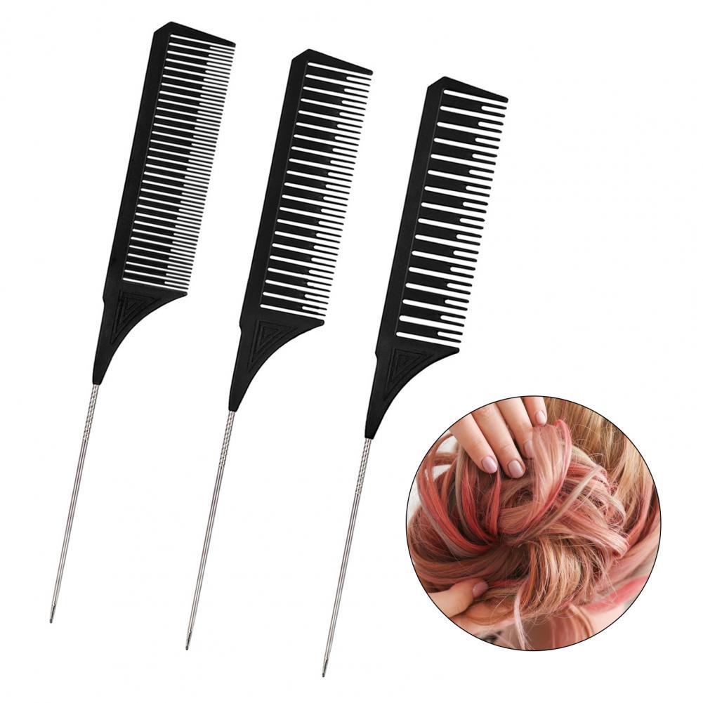 Trendy Comb Good Toughness PC Tip-tail Hair Highlighting Comb for Stylist Dyed Hair Pick and Dye Comb Hair Dyeing Hair Salon