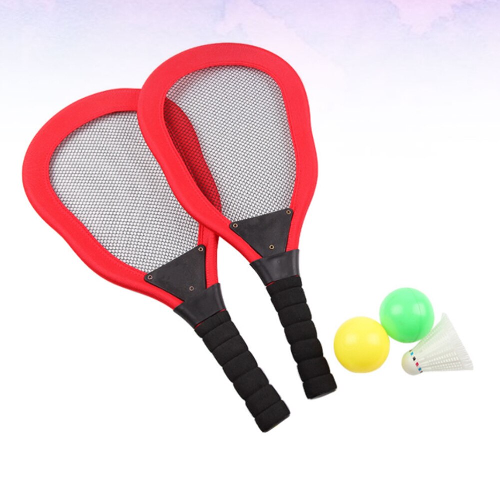 5pcs Reusable Durable Leichte Kompakte Tuch Tennis Schläger Strand Schläger Mädchen Jungen