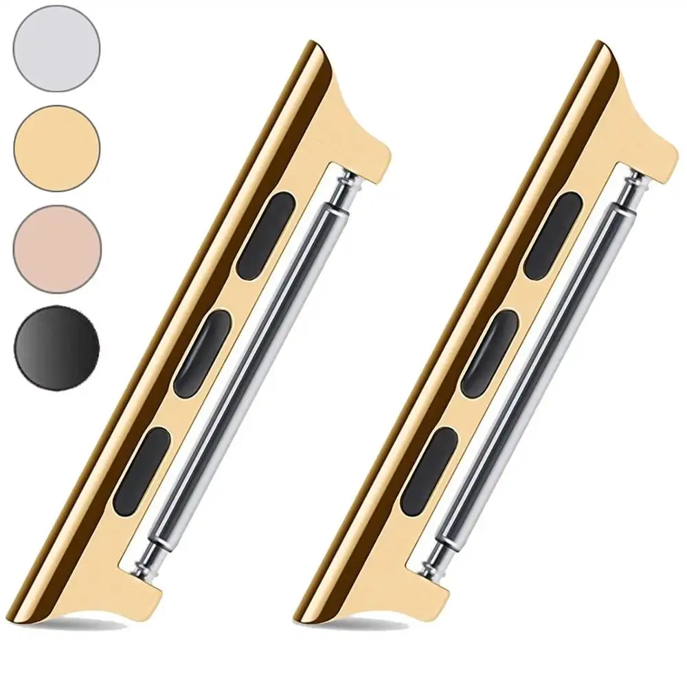 Connecteur pour bracelets de montre Apple série 9 8 7 6 5 4 SE 44mm 41mm 45mm Ultra 2 49mm, barre à ressort, fermoir métallique, adaptateur en acier inoxydable