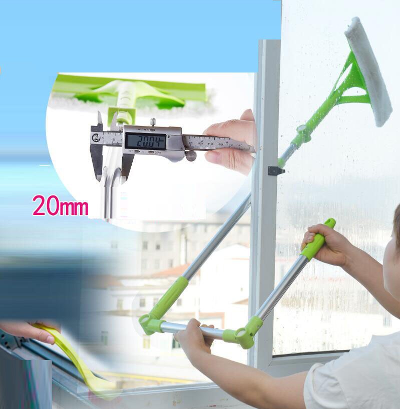 Free ship telescopic Multifunction High-rise window cleaning glass cleaner brush for washing windows Dust brush clean hobot