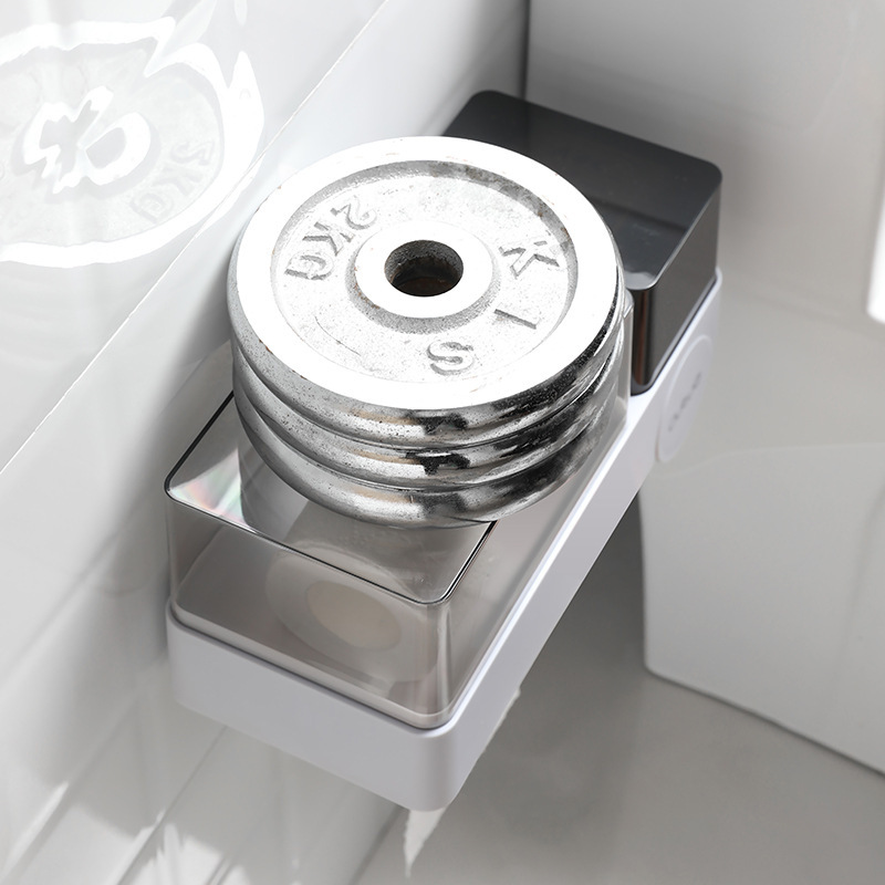 Wall-mounted Waterproof Visible Tape Sanitary Cotton Box Tissue Box Desk Organizer Bathroom Tissue Case 28*12*12.5cm