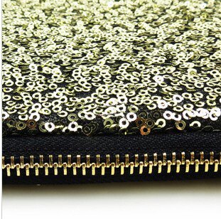 Full Glitter Women Evening Bags Day Clutch Bag Makeup Bag Sequined Trendy Wear-Resistant Large Capacity Handbag: Gold